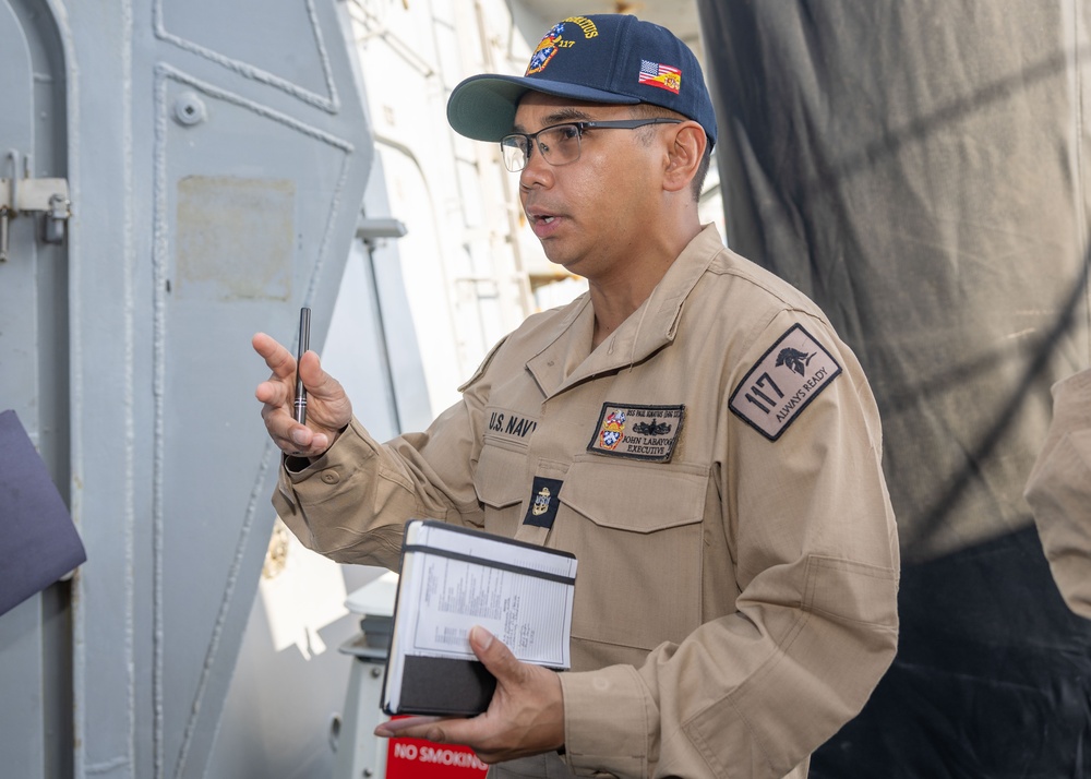 Uniform Inspection on USS Paul Ignatius (DDG 117)