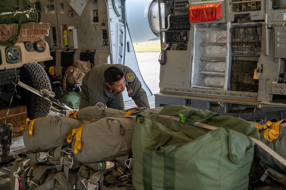 Loadmasters prepare aircraft ahead of Talisman Sabre 2025
