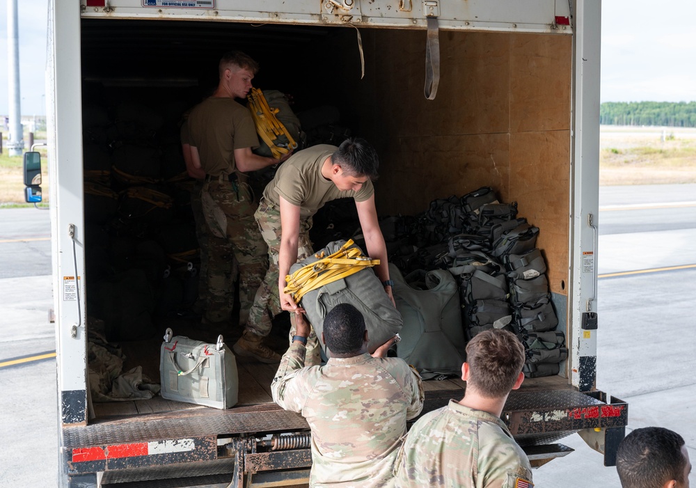 Loadmasters prepare aircraft ahead of Talisman Sabre 2025