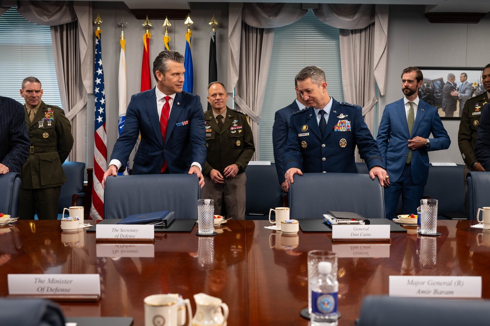 SD Hegseth Hosts Israel Katz At Pentagon