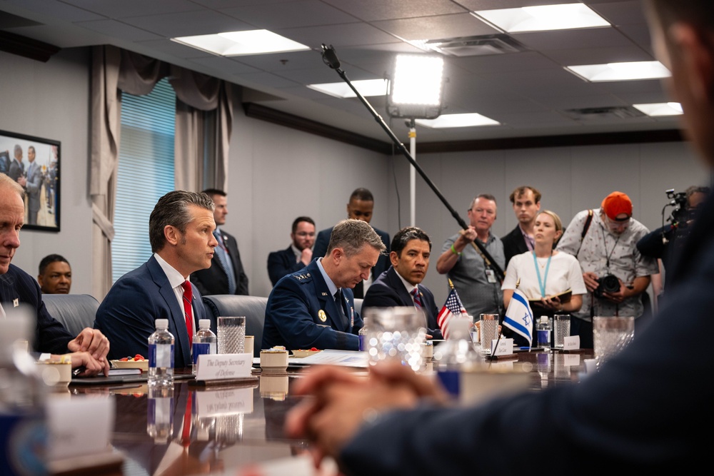 SD Hegseth Hosts Israel Katz At Pentagon