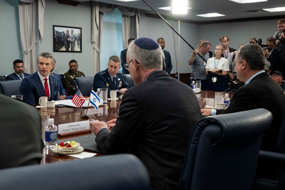 SD Hegseth Hosts Israel Katz At Pentagon