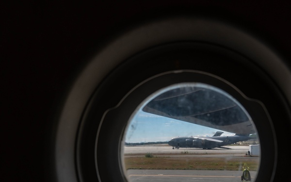 Loadmasters prepare aircraft ahead of Talisman Sabre 2025