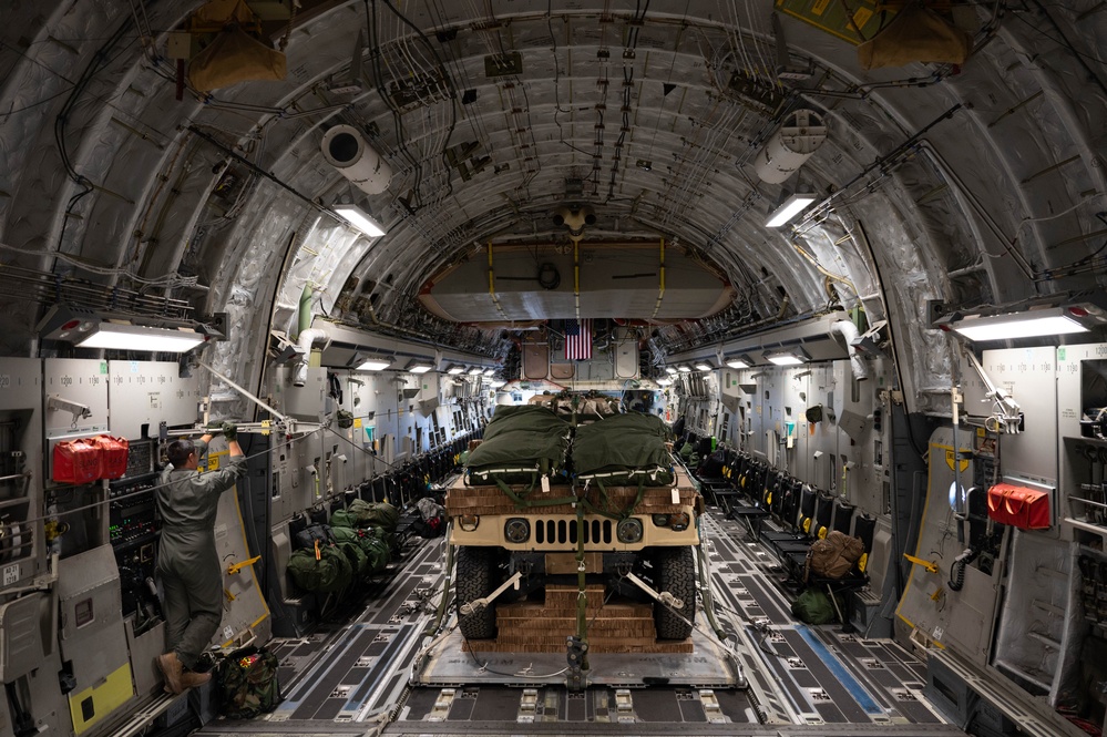 Loadmasters prepare aircraft ahead of Talisman Sabre 2025