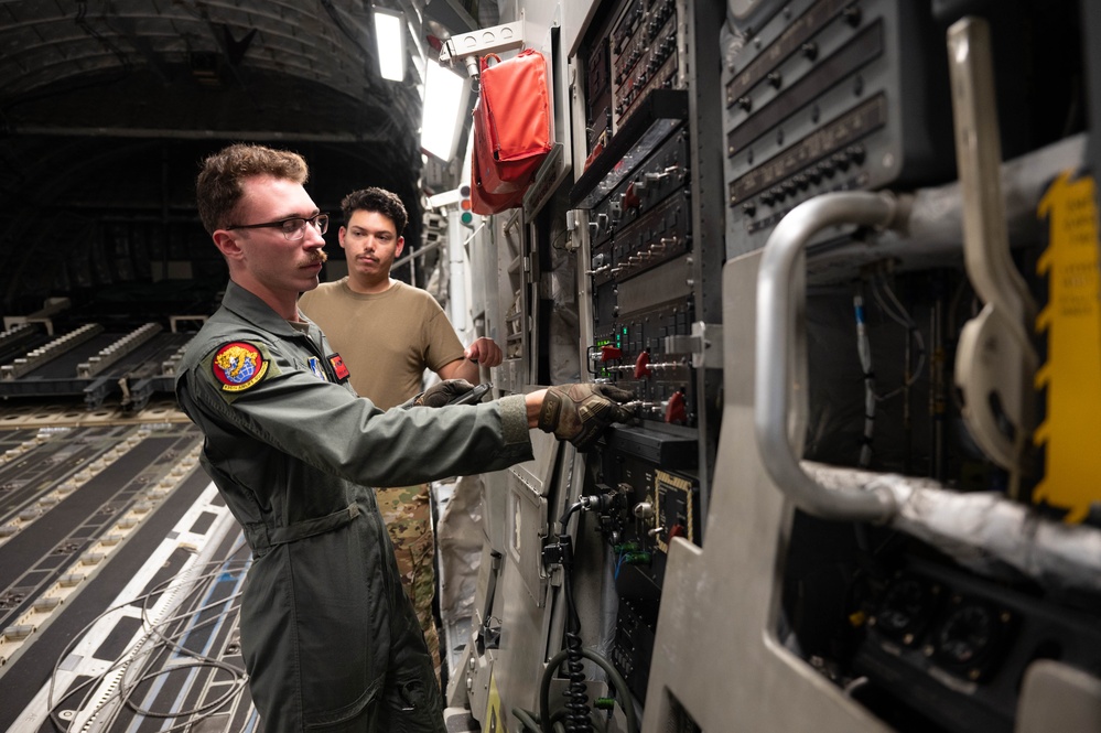 Loadmasters prepare aircraft ahead of Talisman Sabre 2025
