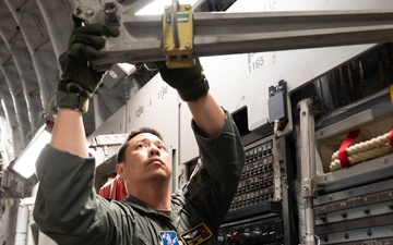 Loadmasters prepare aircraft ahead of Talisman Sabre 2025