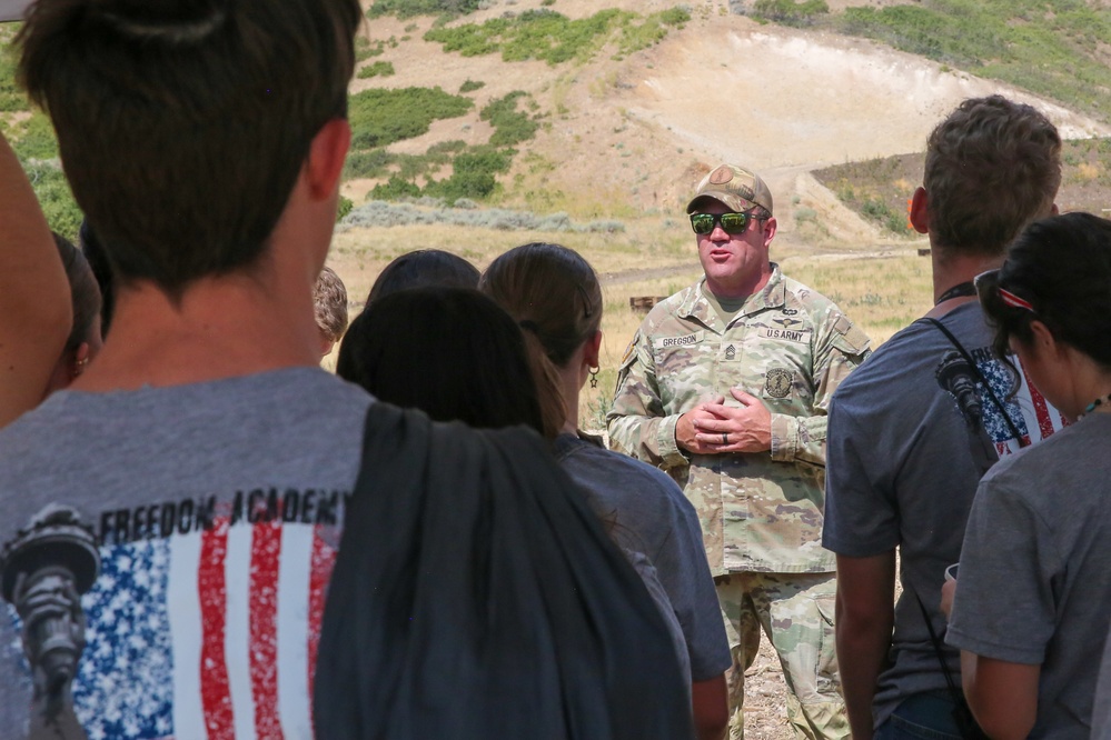 Freedom Academy 2025 delegates experience Army day at Camp Williams