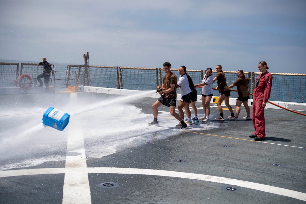 USS John P. Murtha goes underway