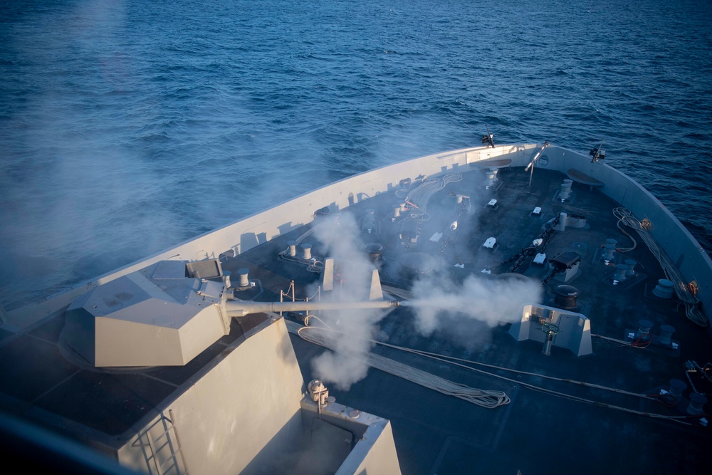 USS John P. Murtha goes underway