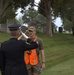 Sgt. Luke Cloward salutes retired 1st Sgt. Brian Paape - 2025 National Best Warrior