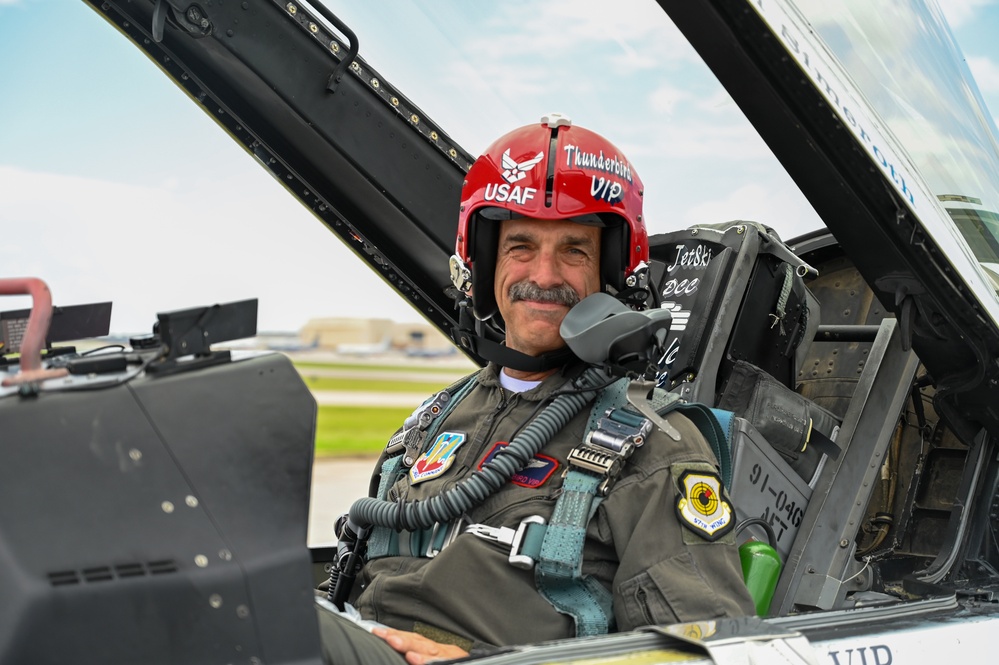Soaring into Retirement: Superintendent Honored with Thunderbird Flight