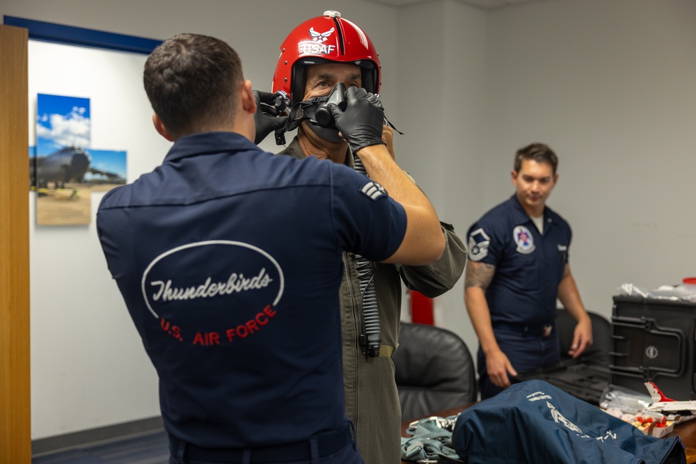 Soaring into Retirement: Superintendent Honored with Thunderbird Flight