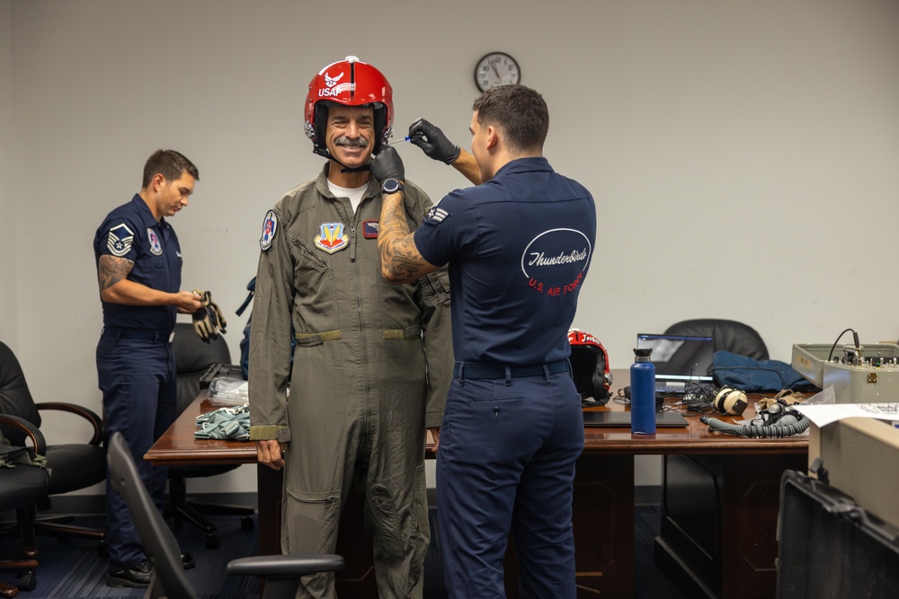 Soaring into Retirement: Superintendent Honored with Thunderbird Flight