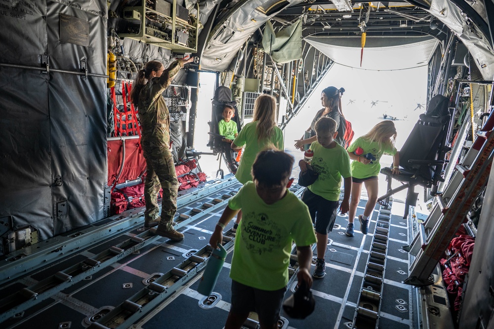 Children Exploring Aircraft
