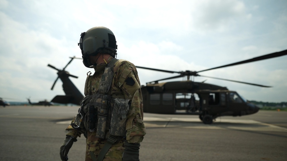Flight at Muir Army Heliport