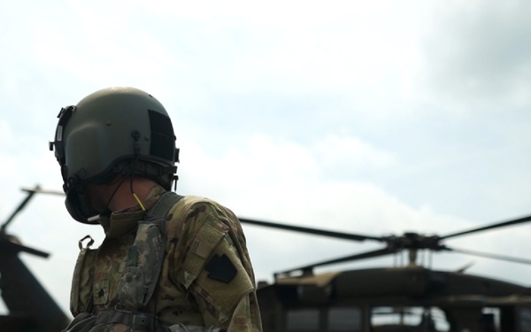 Flight at Muir Army Heliport