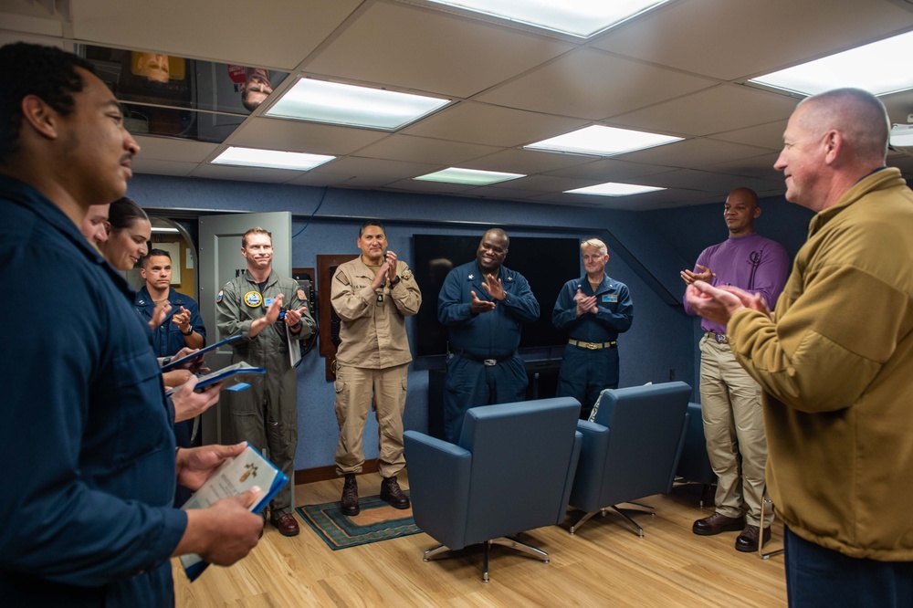 USS Theodore Roosevelt Awards Ceremony