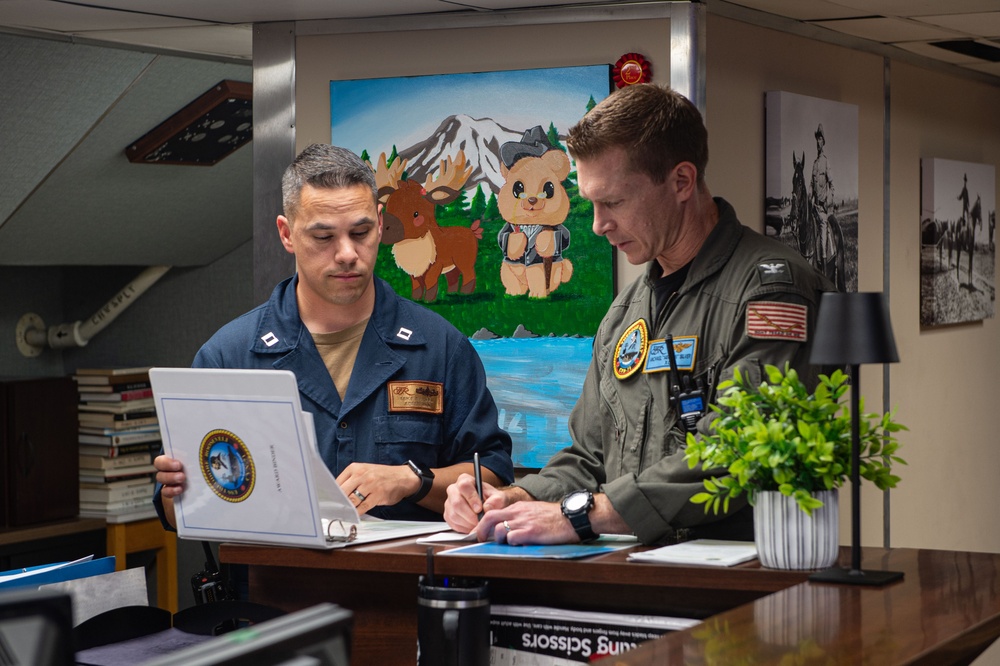 USS Theodore Roosevelt Awards Ceremony