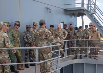 Senior Enlisted Allies visiting SSGT Robert T. Kuroda vessel