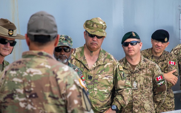 Senior Enlisted Allies visiting SSGT Robert T. Kuroda vessel