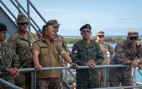 Senior Enlisted Allies visiting SSGT Robert T. Kuroda vessel