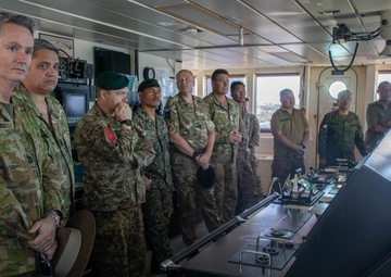 Senior Enlisted Allies visiting SSGT Robert T. Kuroda vessel