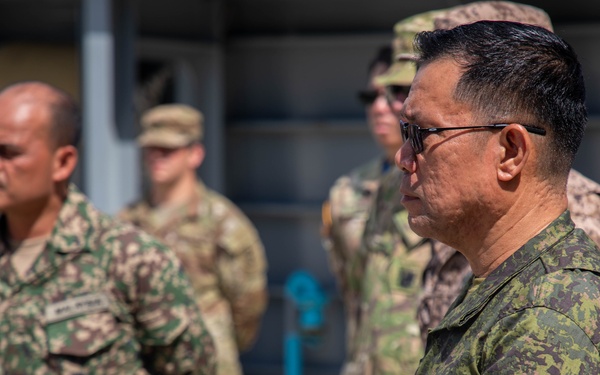 Senior Enlisted Allies visiting SSGT Robert T. Kuroda vessel