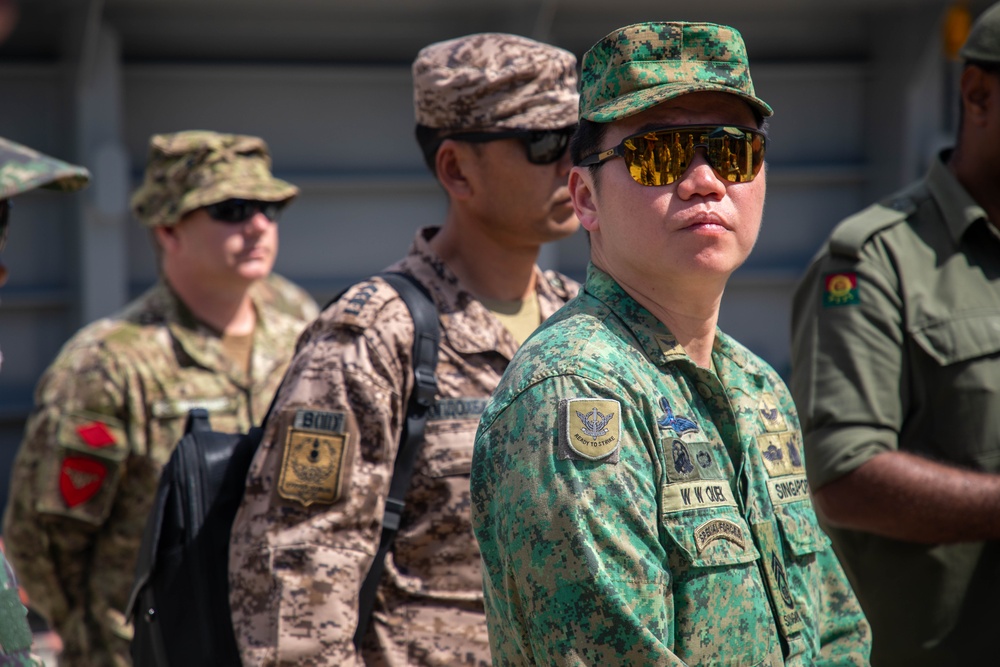 Senior Enlisted Allies visiting SSGT Robert T. Kuroda vessel