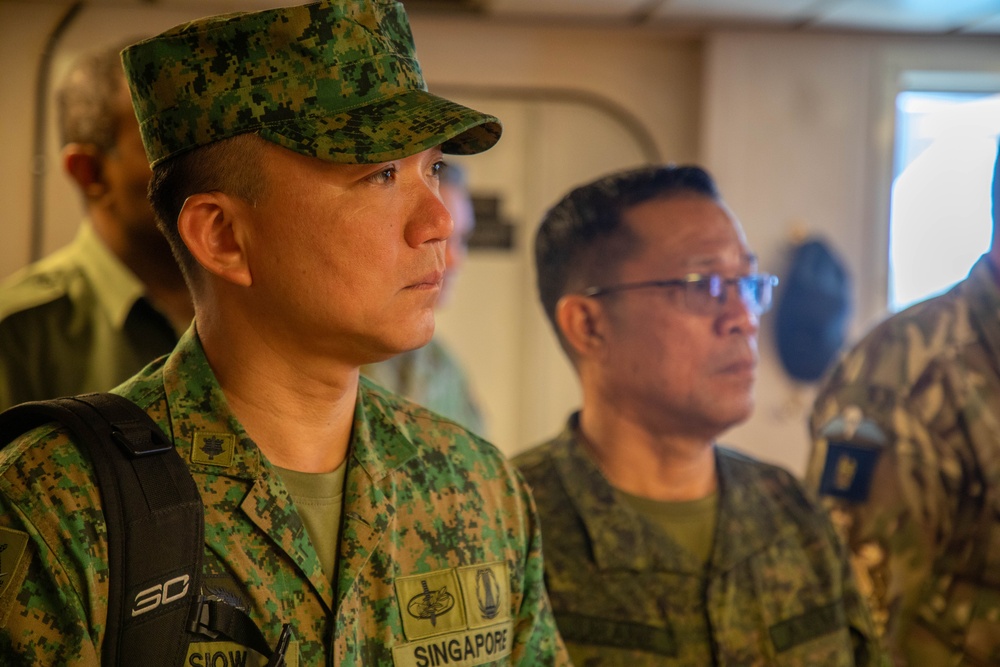 Senior Enlisted Allies visiting SSGT Robert T. Kuroda vessel
