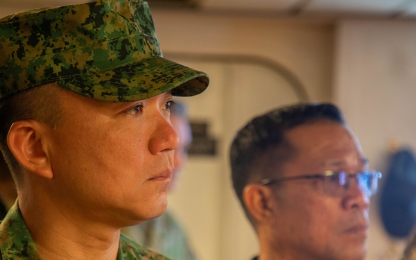 Senior Enlisted Allies visiting SSGT Robert T. Kuroda vessel