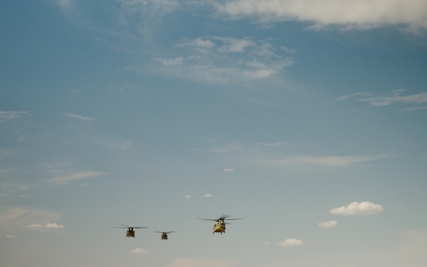 UH-47 Chinooks of Bravo Company, 1-111th Aviation Regiment