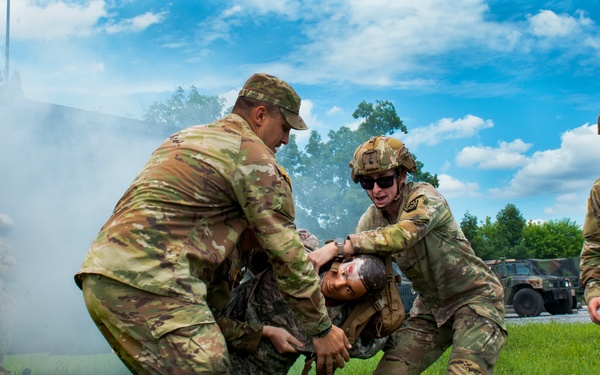 Pennsylvania Army National Guard medical Soldiers participate in mass casualty training