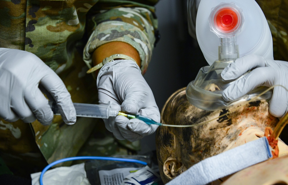 Pennsylvania Army National Guard medical Soldiers participate in mass casualty training