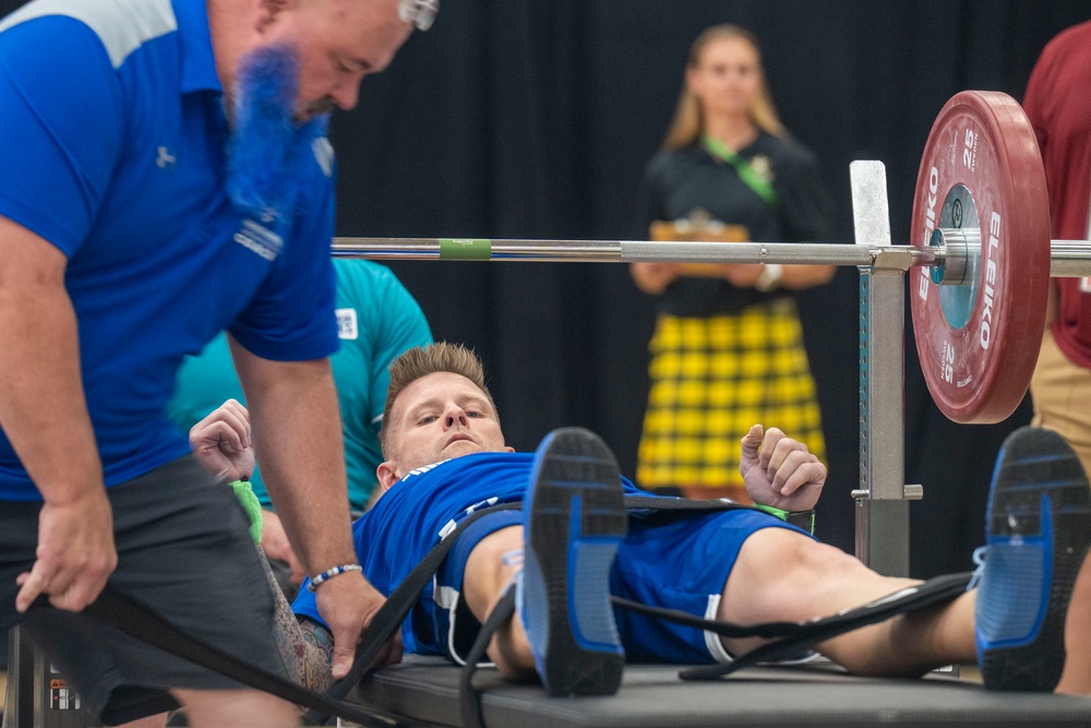 Team Air Force competes in 2025 Warrior Games powerlifting competition