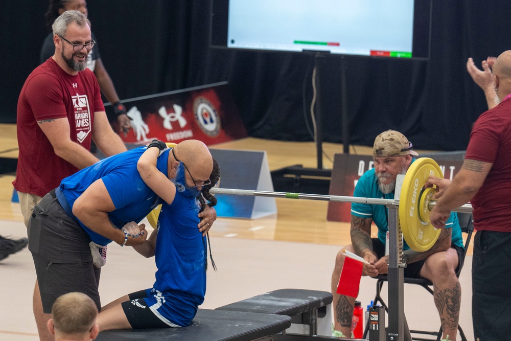 Team Air Force competes in 2025 Warrior Games powerlifting competition
