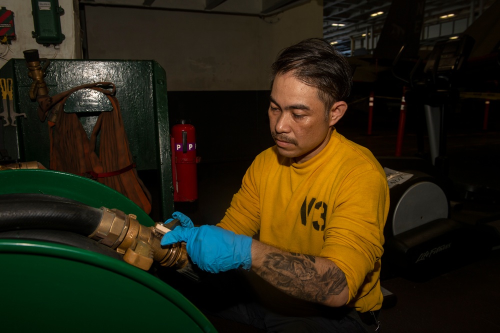 USS Carl Vinson (CVN 70) Conducts Routine Operations in the Strait of Malacca
