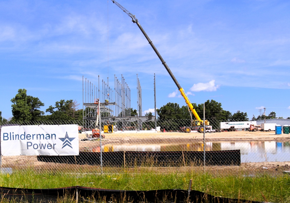July 2025 construction operations for $55.75 million Collective Training Officers Quarters Project at Fort McCoy