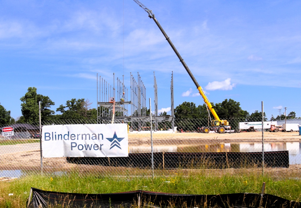 July 2025 construction operations for $55.75 million Collective Training Officers Quarters Project at Fort McCoy