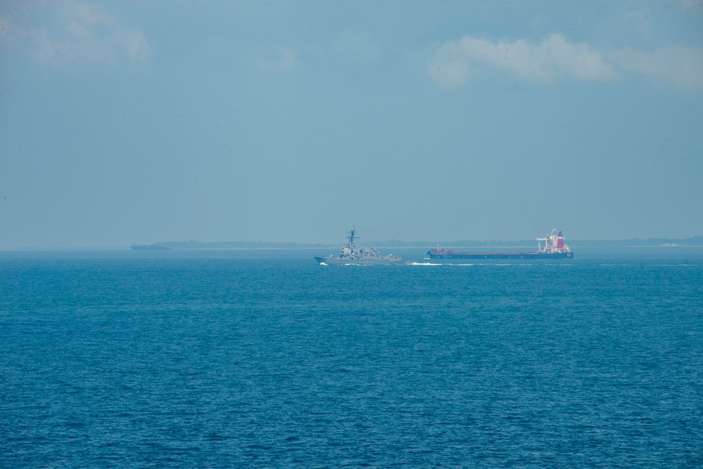 USS Carl Vinson (CVN 70) Transits the Strait of Malacca