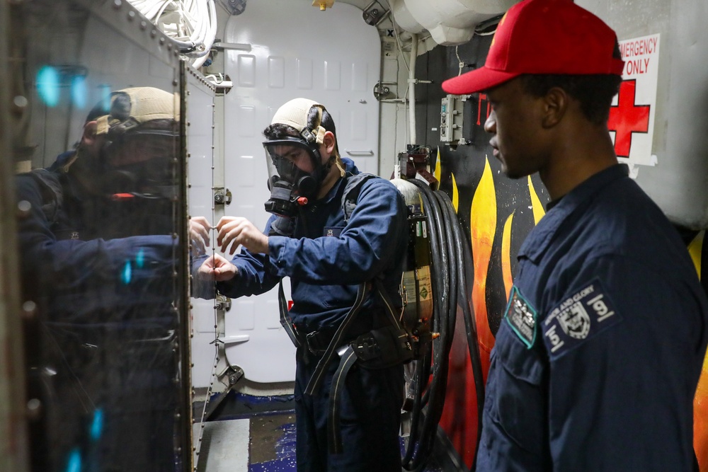 USS Princeton conducts routine operations while underway with Carrier Strike Group 1