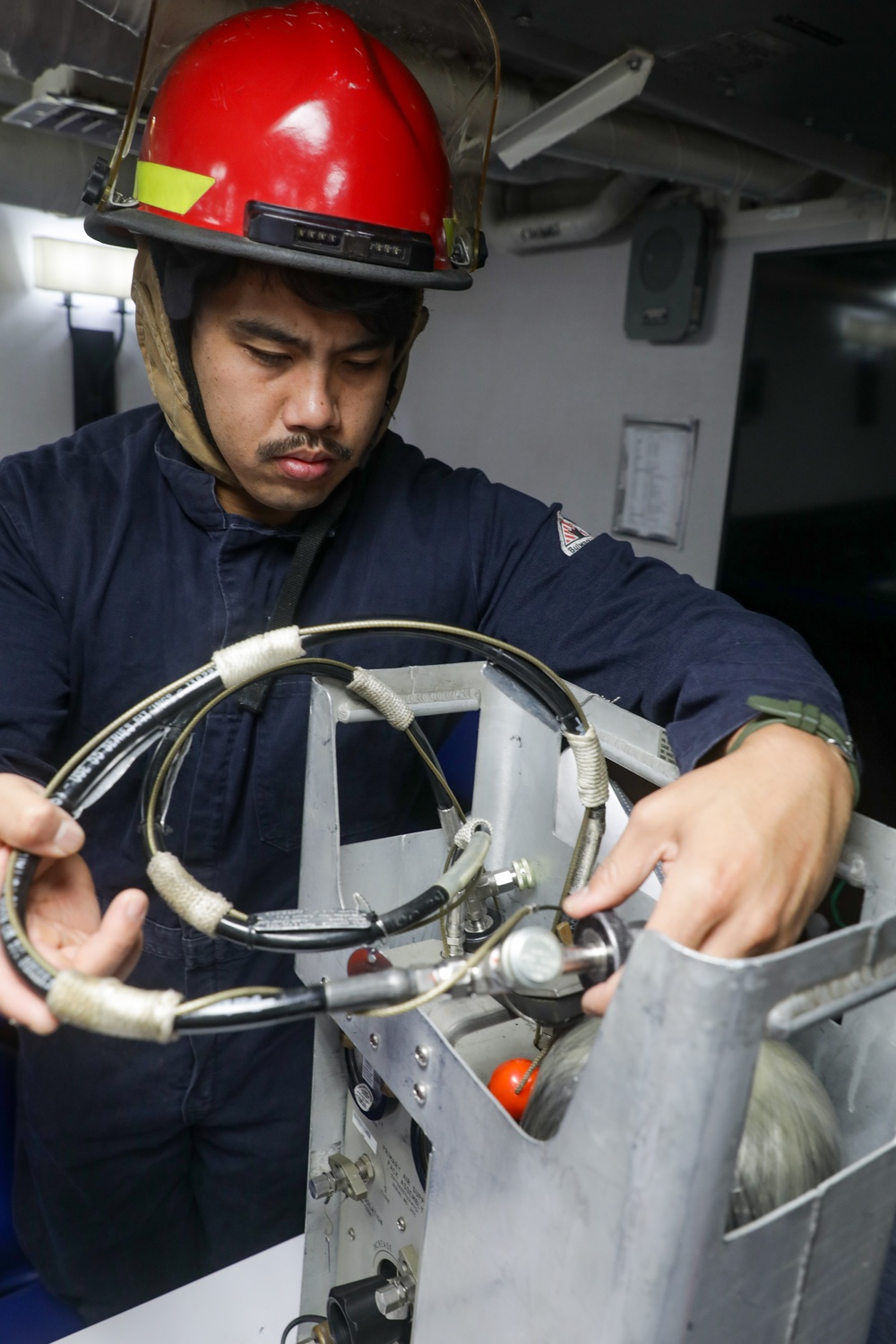 USS Princeton conducts routine operations while underway with Carrier Strike Group 1
