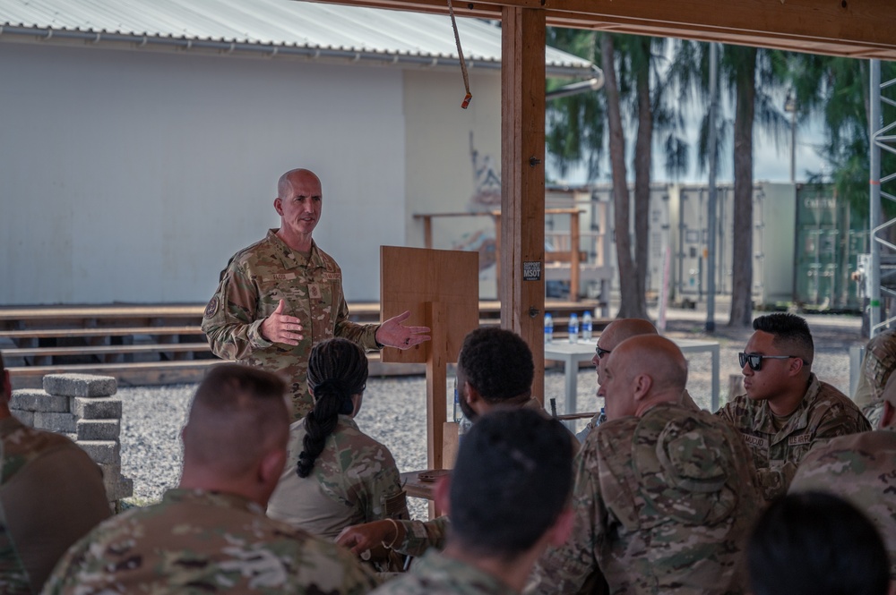 Chief Master Sergeant of the Air Force Connects with Deployed United States Africa Command Airmen