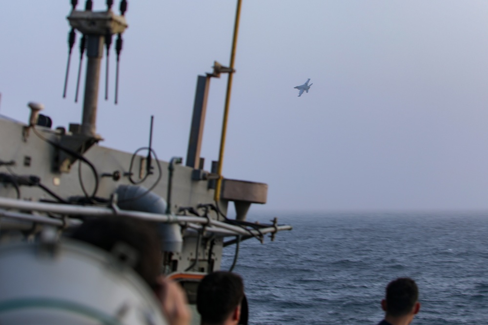 USS Princeton conducts operations in the U.S. Central Command area of responsibility as part of the Carl Vinson Carrier Strike Group