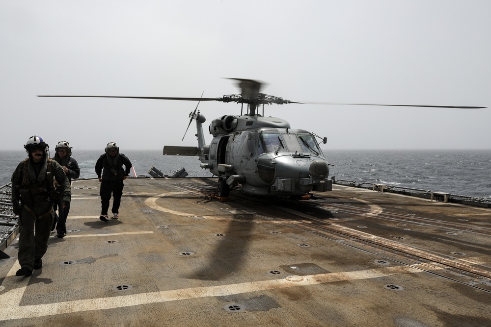 USS Princeton conducts operations in the U.S. Central Command area of responsibility as part of the Carl Vinson Carrier Strike Group