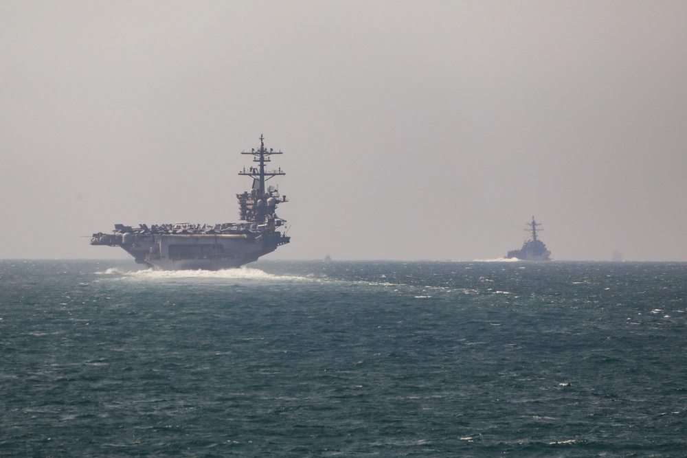 USS Princeton conducts routine operations while underway with Carrier Strike Group 1