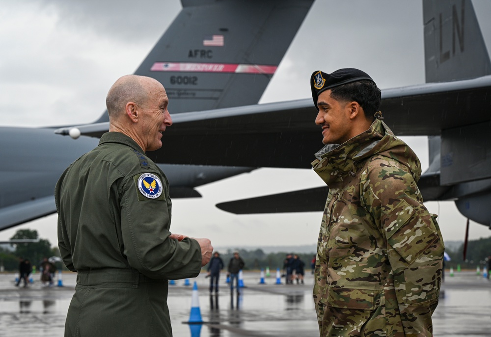 CSAF Greets U.S. Airmen at RIAT 2025