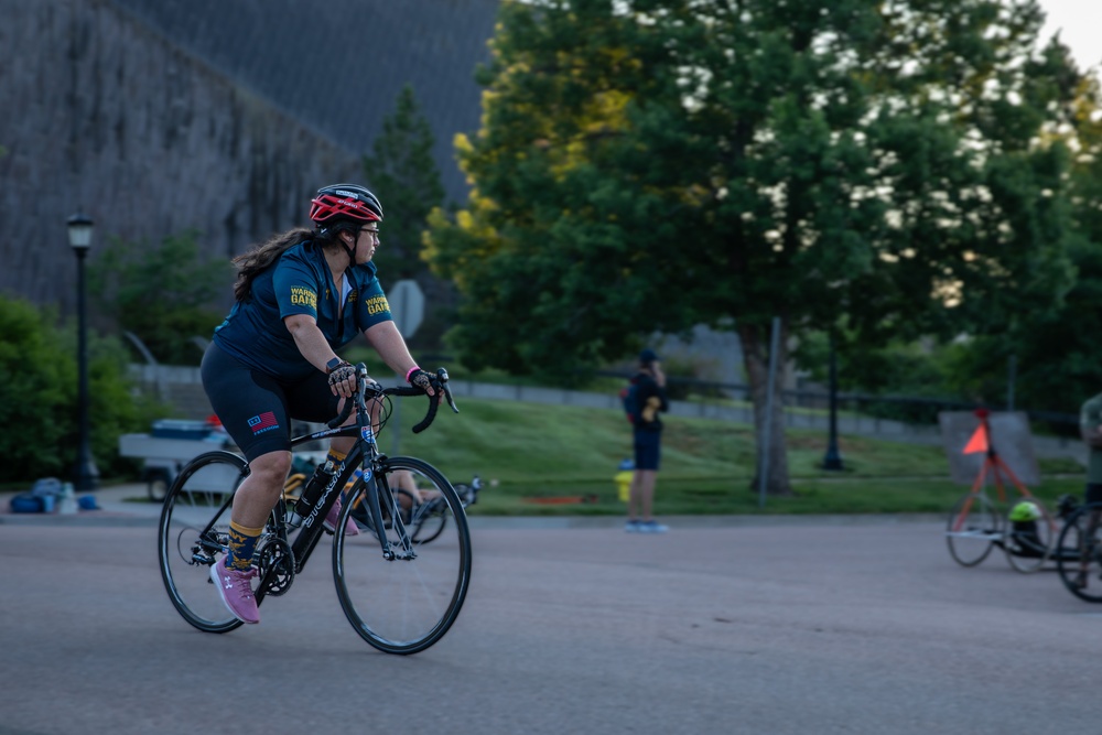 Team Navy cyclists conduct course familiarization during Warrior Games 2025