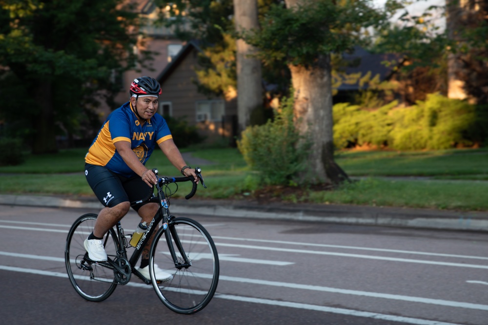 Team Navy cyclists conduct course familiarization during Warrior Games 2025