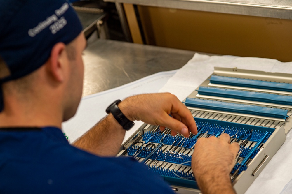 Comfort Sailors Sanitize Medical Instruments during CP25