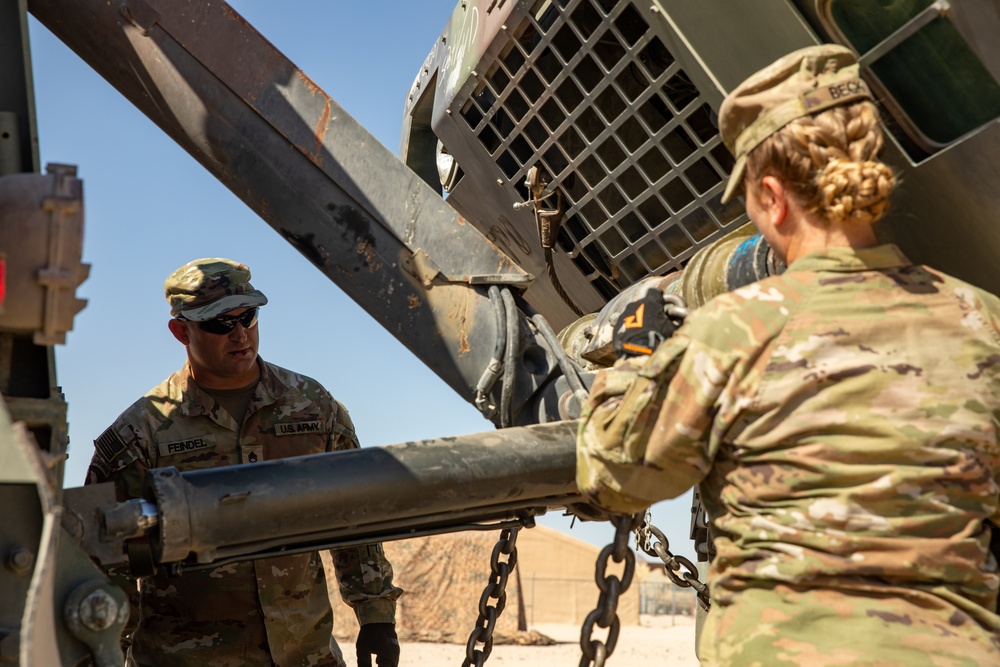 Army National Guard units prepare equipment and vehicles for NTC
